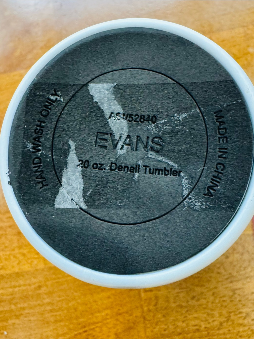 FedEx 20oz Evans Denali Tumbler White W/Purple Lid - Picture 5 of 6